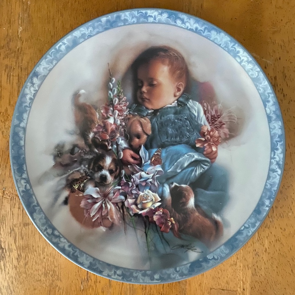 Collectible plates from Lenox & Bradford Exchange